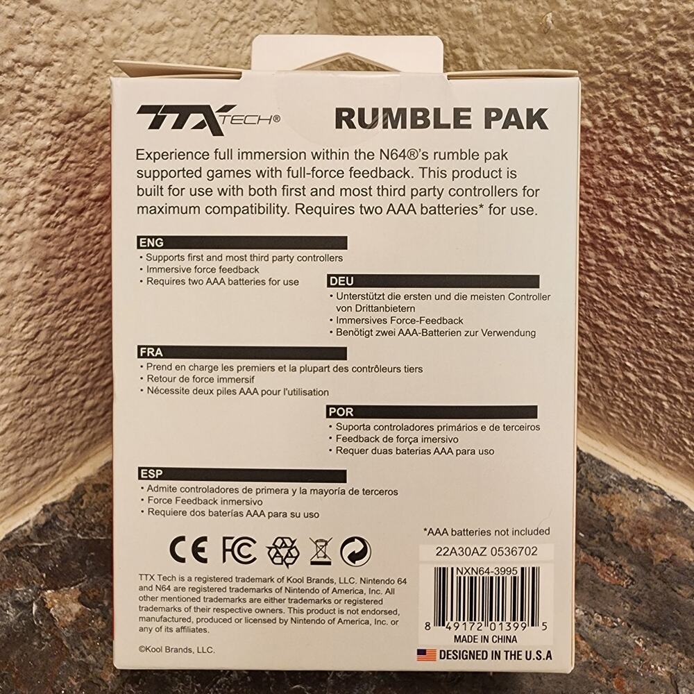 N64 Rumble Pak (NEW) - TTX Tech - Nintendo64 - Picture 3 of 4